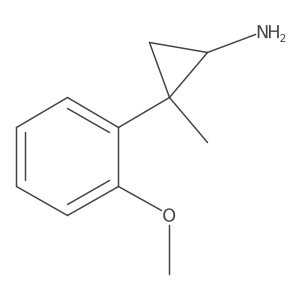 2-(2-Methoxyphenyl)-2-methylcyclopropan-1-amine Structure