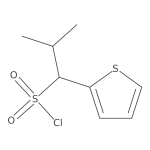 2-Methyl-1-(thiophen-2-yl)propane-1-sulfonyl chloride Structure