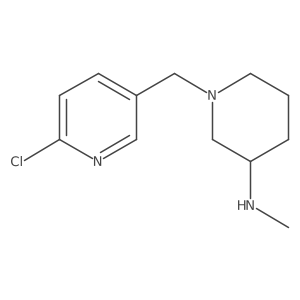 1-((6-Chloropyridin-3-yl)methyl)-N-methylpiperidin-3-amine Structure
