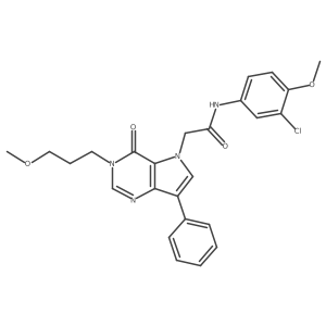 N-(3-chloro-4-methoxyphenyl)-2-[3-(3-methoxypropyl)-4-oxo-7-phenyl-3,4-dihydro-5H-pyrrolo[3,2-d]pyrimidin-5-yl]acetamide Structure