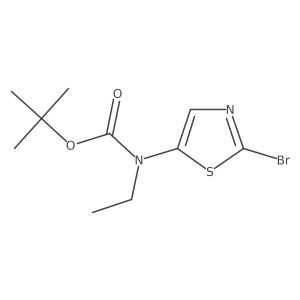 (2-Bromo-thiazol-5-yl)-ethyl-carbamic acid tert-butyl ester Structure