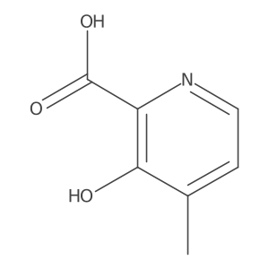 3-Hydroxy-4-methylpyridine-2-carboxylic acid结构式