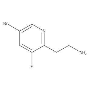 2-(5-Bromo-3-fluoropyridin-2-YL)ethanamine Structure