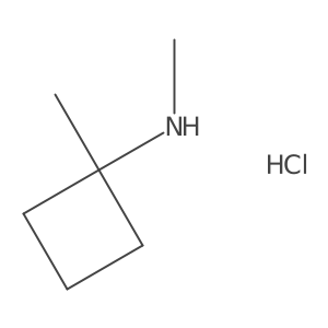 N,1-dimethylcyclobutan-1-amine hydrochloride Structure