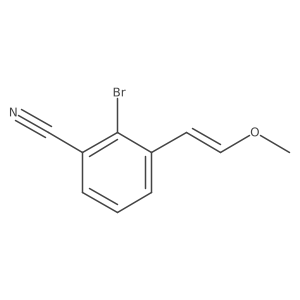 2-Bromo-3-(2-methoxyethenyl)benzonitrile Structure