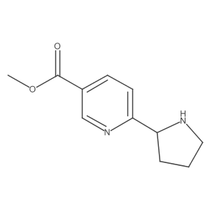 Methyl 6-(pyrrolidin-2-yl)nicotinate结构式