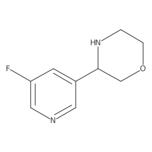 3-(5-Fluoropyridin-3-yl)morpholine Structure