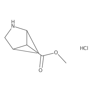 Methyl (1S,4R,5R)-2-azabicyclo[2.1.1]hexane-5-carboxylate hydrochloride Structure