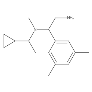 1,2-Ethanediamine, N1-(1-cyclopropylethyl)-1-(3,5-dimethylphenyl)-N1-methyl-结构式