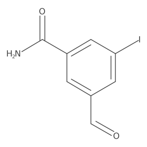 3-Formyl-5-iodobenzamide Structure