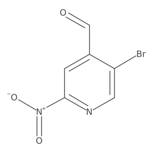 5-Bromo-2-nitropyridine-4-carbaldehyde结构式