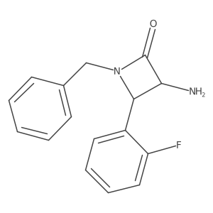 3-Amino-1-benzyl-4-(2-fluorophenyl)azetidin-2-one Structure