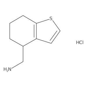 (4,5,6,7-Tetrahydrobenzo[b]thiophen-4-yl)methanamine hydrochloride结构式