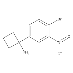 1-(4-Bromo-3-nitrophenyl)cyclobutan-1-amine Structure
