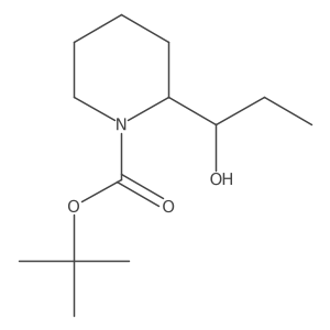 Tert-butyl 2-(1-hydroxypropyl)piperidine-1-carboxylate Structure