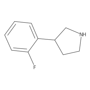 (S)-3-(2-Fluorophenyl)pyrrolidine结构式
