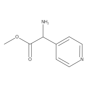 Methyl 2-amino-2-(pyridin-4-yl)acetate Structure