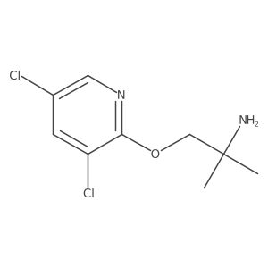 1-[(3,5-Dichloro-2-pyridyl)oxy]-2-methyl-propan-2-amine结构式