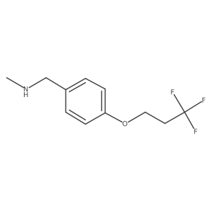 Methyl({[4-(3,3,3-trifluoropropoxy)phenyl]methyl})amine Structure