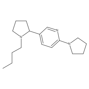 5-(1-Butylpyrrolidin-2-yl)-2-(pyrrolidin-1-yl)pyridine Structure