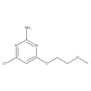 4-Chloro-6-(2-methoxyethoxy)-2-pyrimidinamine结构式