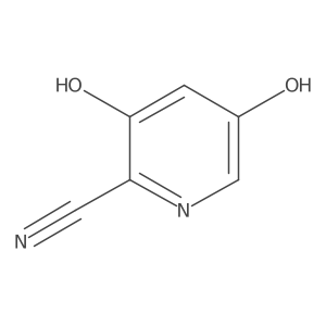 3,5-Dihydroxypicolinonitrile结构式