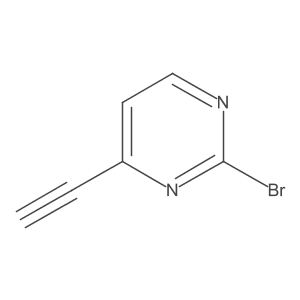 2-Bromo-4-ethynylpyrimidine结构式