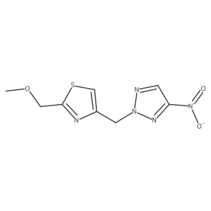 2-(Methoxymethyl)-4-((4-nitro-2H-1,2,3-triazol-2-yl)methyl)thiazole Structure