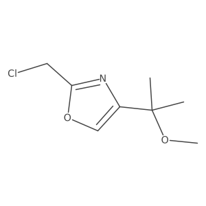 2-(Chloromethyl)-4-(2-methoxypropan-2-yl)oxazole结构式