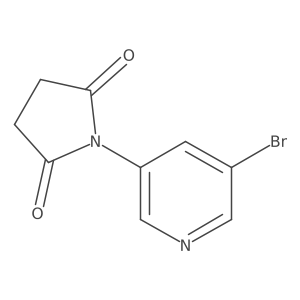 1-(5-Bromopyridin-3-yl)pyrrolidine-2,5-dione结构式