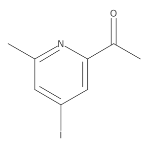 1-(4-Iodo-6-methylpyridin-2-YL)ethanone Structure