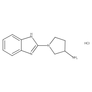 (S)-1-(1H-benzo[d]imidazol-2-yl)pyrrolidin-3-amine hydrochloride Structure