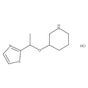 2-(1-((R)-piperidin-3-yloxy)ethyl)thiazole hydrochloride结构式