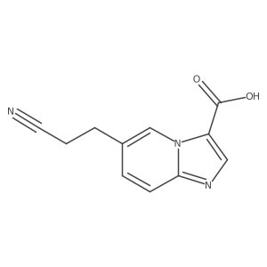 6-(2-Cyanoethyl)imidazo[1,2-a]pyridine-3-carboxylic acid Structure