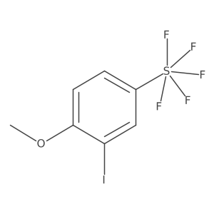 Pentafluoro(3-iodo-4-methoxyphenyl)-l6-sulfane Structure