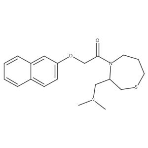1-(3-((Dimethylamino)methyl)-1,4-thiazepan-4-yl)-2-(naphthalen-2-yloxy)ethanone结构式