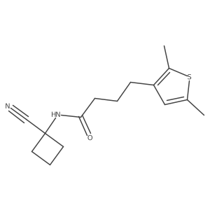 N-(1-Cyanocyclobutyl)-4-(2,5-dimethylthiophen-3-YL)butanamide Structure
