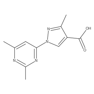 1-(2,6-Dimethylpyrimidin-4-yl)-3-methyl-1h-pyrazole-4-carboxylic acid Structure