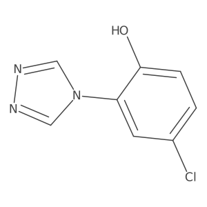 4-chloro-2-(4H-1,2,4-triazol-4-yl)phenol Structure