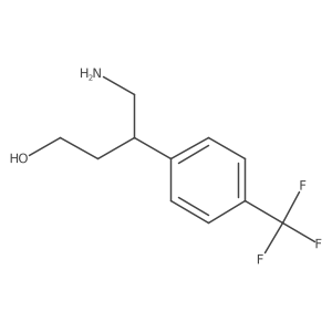 4-Amino-3-[4-(trifluoromethyl)phenyl]butan-1-ol结构式
