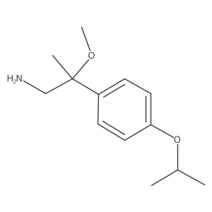 2-Methoxy-2-[4-(propan-2-yloxy)phenyl]propan-1-amine Structure