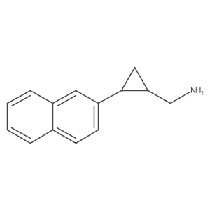 (2-(Naphthalen-2-yl)cyclopropyl)methanamine Structure