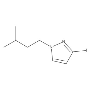 3-iodo-1-(3-methylbutyl)-1H-pyrazole结构式