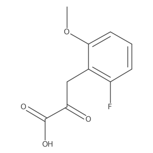 3-(2-Fluoro-6-methoxyphenyl)-2-oxopropanoic acid Structure