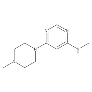 N-methyl-6-(4-methylpiperazin-1-yl)pyrimidin-4-amine结构式