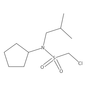1-chloro-N-cyclopentyl-N-(2-methylpropyl)methanesulfonamide Structure