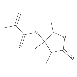 2,3,4-Trimethyl-5-oxotetrahydrofuran-3-yl methacrylate Structure