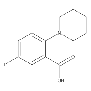 5-Iodo-2-(piperidin-1-yl)benzoic acid结构式