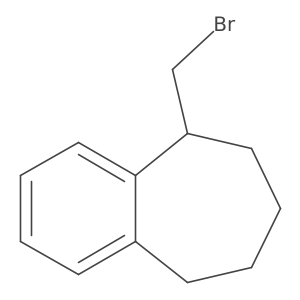 5-(bromomethyl)-6,7,8,9-tetrahydro-5H-benzo[7]annulene Structure