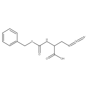 3-Azido-2-{[(benzyloxy)carbonyl]amino}propanoic acid Structure